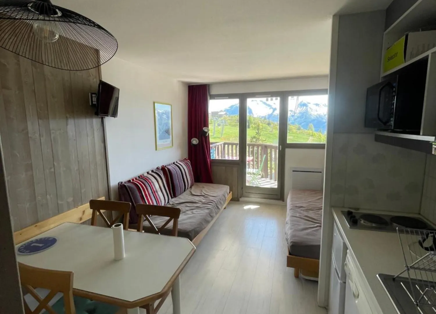 Appartement Plein Centre Alpe D'Huez Vue Panoramique